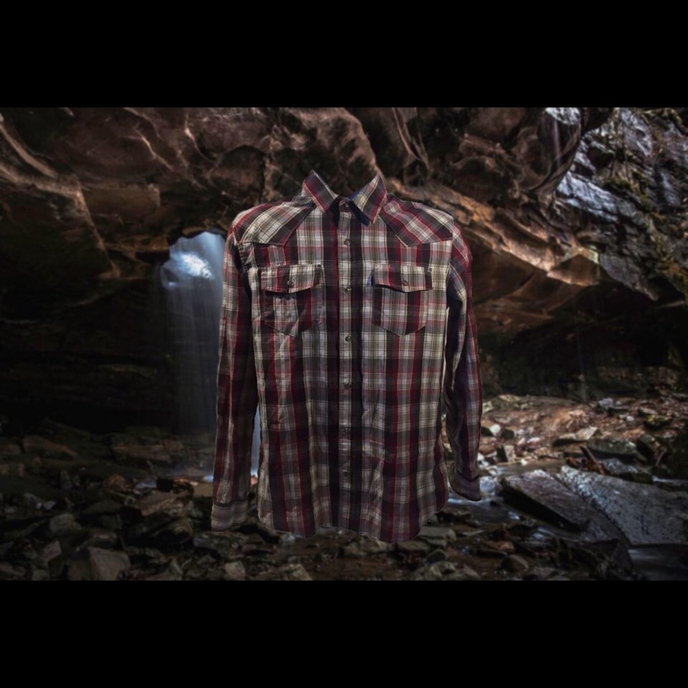Modern Pearlsnap Levi’s Small Long Sleeve Shirt